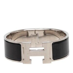 Pre-Loved Hermes Wide Enamel Clic Clac H Bracelet PM